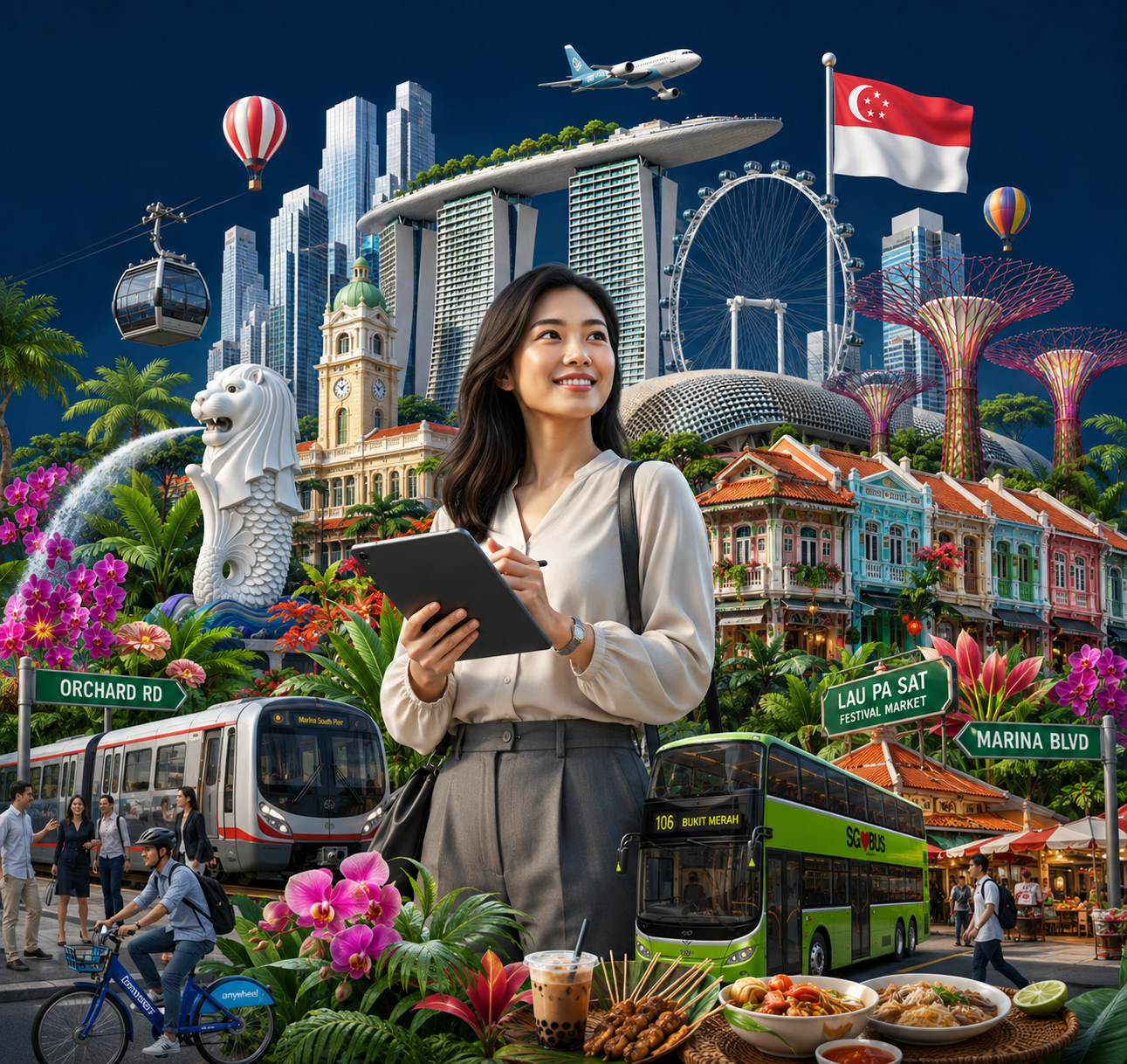 Singapore promotional foreground visual